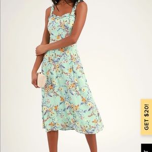 Lavender midi lulus dress